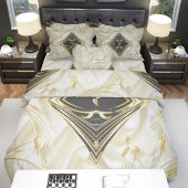 Zwart met Goud op Champagne Silk Save the Dates Aankondigingskaart