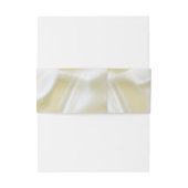 Zwart met Goud op Zijde textuur Uitnodigingen Wikkel (Achterkant Voorbeeld)