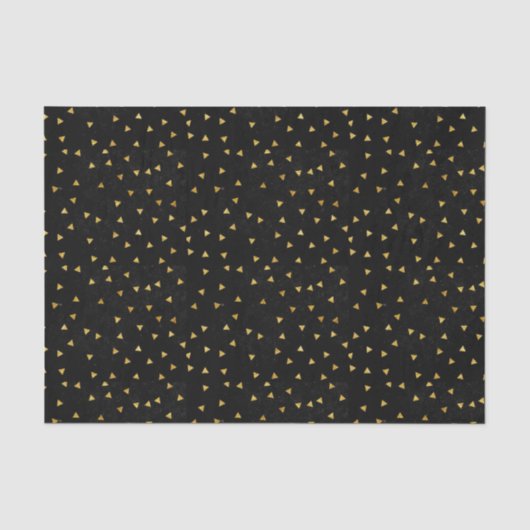Zwart met gouden glitters tissuepapier (Voorkant)
