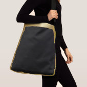 Zwart met Gouden Rand Classy Simplistic Crossbody Tas (Dichtbij)