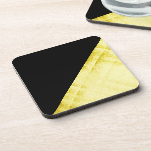 Zwart met goudpanelen bier onderzetter (Linkerzijde)