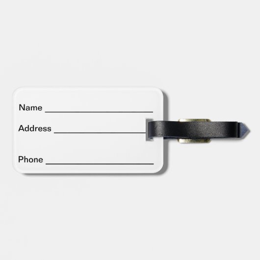 ZWART MET GREEN GLITTER KIJK IRISH SHAMROCKS BAGAGELABEL (Achterkant horizontaal)