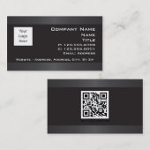 Zwart met grijze Visitekaartjes (Voorkant / Achterkant)