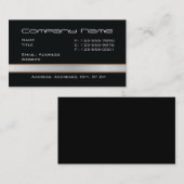 Zwart met grijze Visitekaartjes (Voorkant / Achterkant)