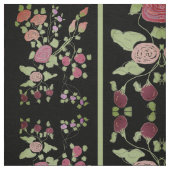 Zwart met groene streep stof (Swatch)