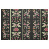 Zwart met groene streep stof (Fat Quarter)