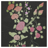 Zwart met groene streep stof (Close Up)