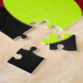 Zwart met grote vormen en kleuren legpuzzel (Zijkant)