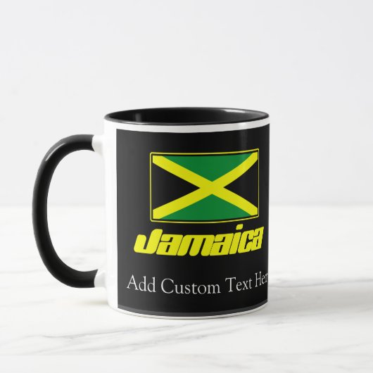 Zwart met Jamaica-vlag Mok (Links)