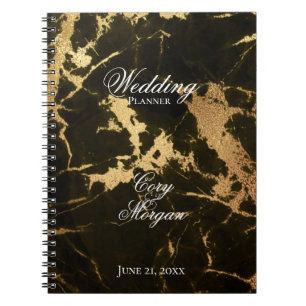 Zwart met Notitieboek voor gouden weddenschappen