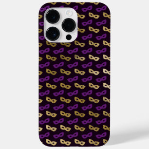 ZWART MET PAARSE EN GOLD MARDI GRAS MASKS Case-Mate iPhone 14 PRO MAX HOESJE