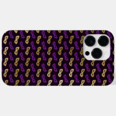 ZWART MET PAARSE EN GOLD MARDI GRAS MASKS Case-Mate iPhone CASE (Achterkant (horizontaal))