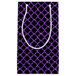 ZWART MET PAARSE GLITTER KIJK HALLOEEN KLEIN CADEAUZAKJE