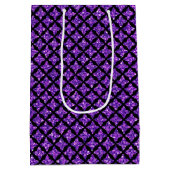 ZWART MET PAARSE GLITTER KIJK HALLOEEN MEDIUM CADEAUZAKJE (Achterkant)