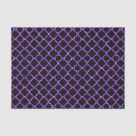 ZWART MET PAARSE GLITTER KIJK HALLOEEN TISSUEPAPIER