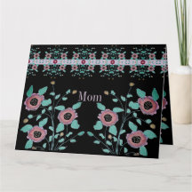 Zwart met Pinks en Turquoise