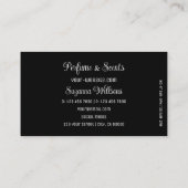 Zwart met prachtige, roodhartritme moderne verkuil visitekaartje (Achterkant)