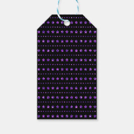 ZWART MET PURPEREN GLITTER LOOK HALLOWEEN CADEAULABEL