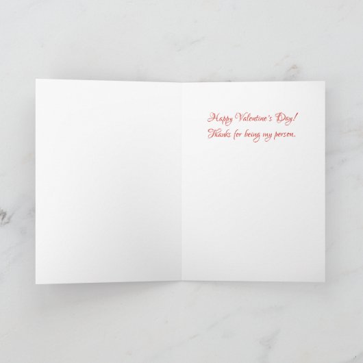 Zwart met rode harten Valentijn vakantie Kaart (Binnen)