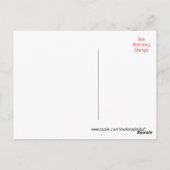 Zwart met rood lint Happy Birthday - aanpassen Briefkaart (Achterkant)