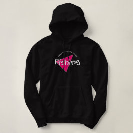 Zwart met roze en wit hoodie