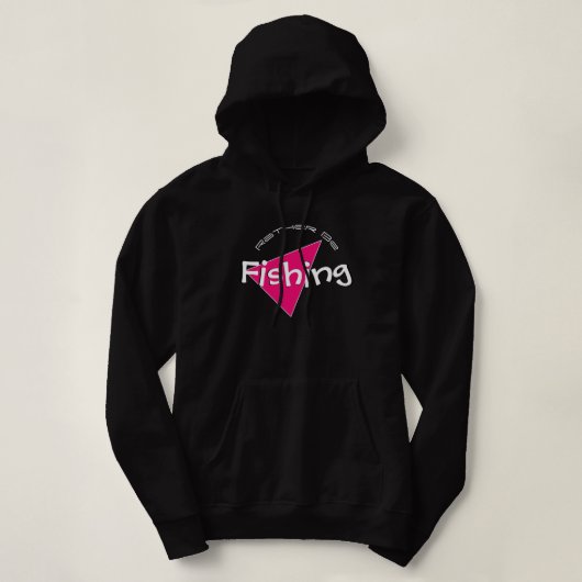 Zwart met roze en wit hoodie (Design voorkant)