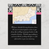 Zwart met Roze Passion Damask (Achterkant)