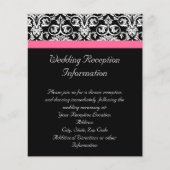 Zwart met Roze Passion Damask (Voorkant)