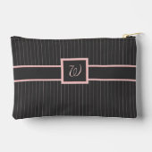 Zwart met Roze Strepen Etui (Achterkant)
