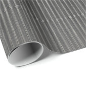 ZWART MET SUBTLE WITTE STRIPES CADEAUPAPIER (Rol Hoek)