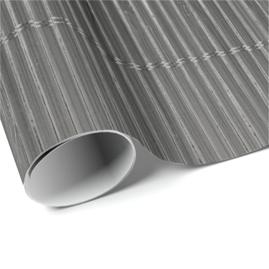 ZWART MET SUBTLE WITTE STRIPES CADEAUPAPIER (Rol Hoek)