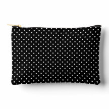 Zwart met White Polka Dots Pattern