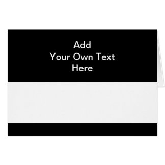 Zwart met wit gebied en aangepaste tekst.