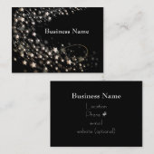 Zwart met witte/gouden Visitekaartjes (Voorkant / Achterkant)