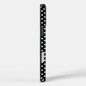 Zwart met witte haarpunten Case-Mate iPhone case (Achterkant / Rechts)