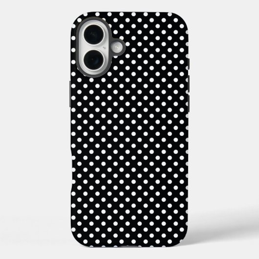 Zwart met witte haarpunten Case-Mate iPhone case (Achterkant)