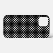 Zwart met witte haarpunten Case-Mate iPhone case (Achterkant (horizontaal))