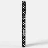 Zwart met witte haarpunten Case-Mate iPhone case (Achterkant / Rechts)