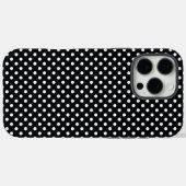 Zwart met witte haarpunten Case-Mate iPhone case (Achterkant (horizontaal))