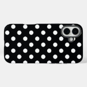 Zwart met witte haarpunten Case-Mate iPhone case (Achterkant (horizontaal))