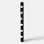 Zwart met witte haarpunten Case-Mate iPhone case (Achterkant / Links)