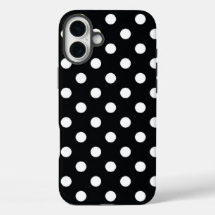 Zwart met witte haarpunten iPhone 16 plus hoesje