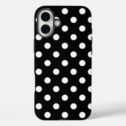 Zwart met witte haarpunten Case-Mate iPhone case (Achterkant)