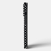 Zwart met witte haarpunten Case-Mate iPhone case (Achterkant / Links)