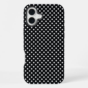 Zwart met witte haarpunten iPhone 16 plus hoesje