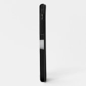 Zwart met witte lintbogen boegmicrofoon (grafisch) Case-Mate iPhone case (Achterkant/links)