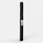 Zwart met witte lintbogen boegmicrofoon (grafisch) Case-Mate iPhone case (Achterkant/rechts)