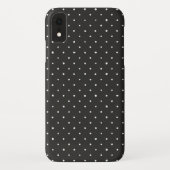zwart met witte poka stippen Case-Mate iPhone case (Achterkant)