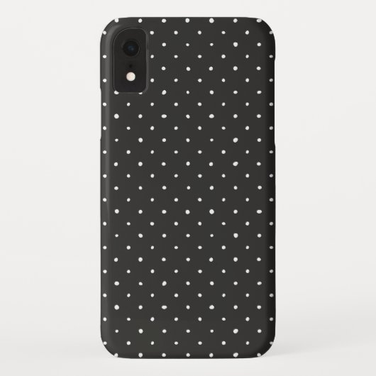 zwart met witte poka stippen Case-Mate iPhone case (Achterkant)