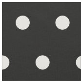 Zwart met witte poolpunts stof (Close Up)